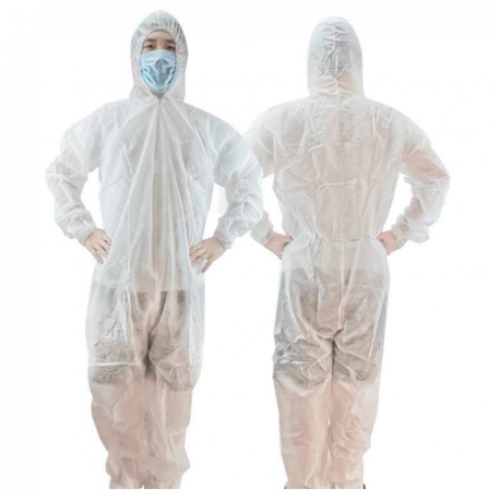 Disposable Non-Woven Protective Coverall Full Body Suit, 30gm, 1pc/pack